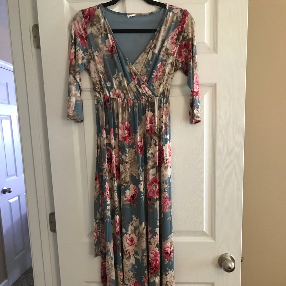 Pink Blush Maternity Dress